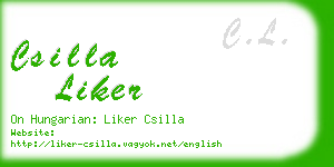 csilla liker business card